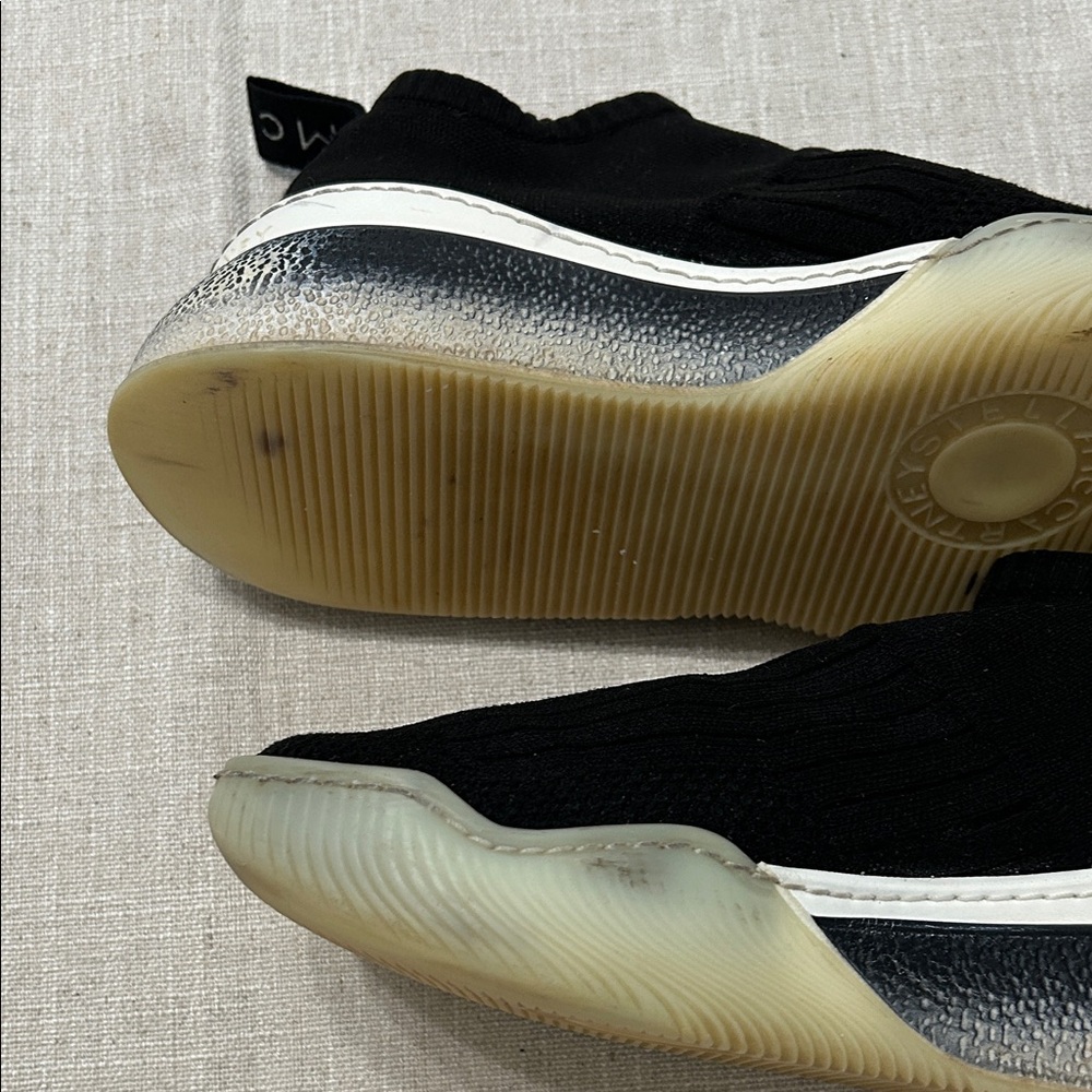 Stella McCartney Sneakers Women’s 35 Black Loop Slip On Sock Activewear - Picture 7 of 15